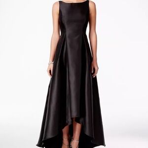 Adrianna Papell Black Ball gown high-low dress size 8